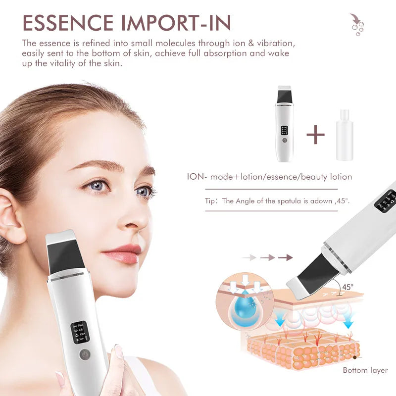 Ultrasonic Facial Pore Scrubber