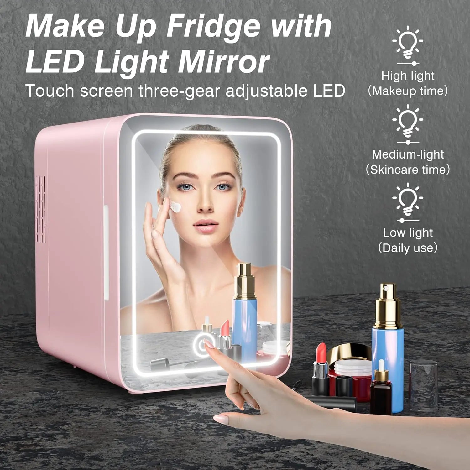 Mini Makeup Fridge Mirror