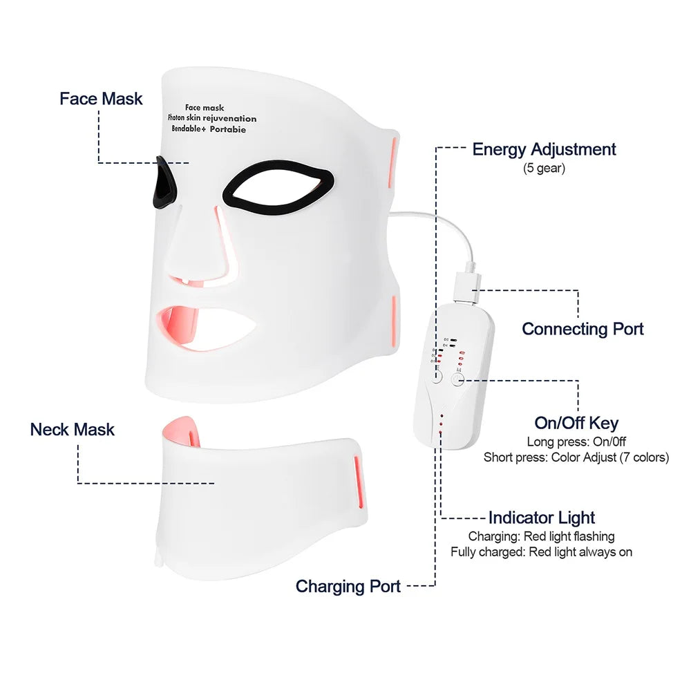 Silicone Infrared Facial Mask