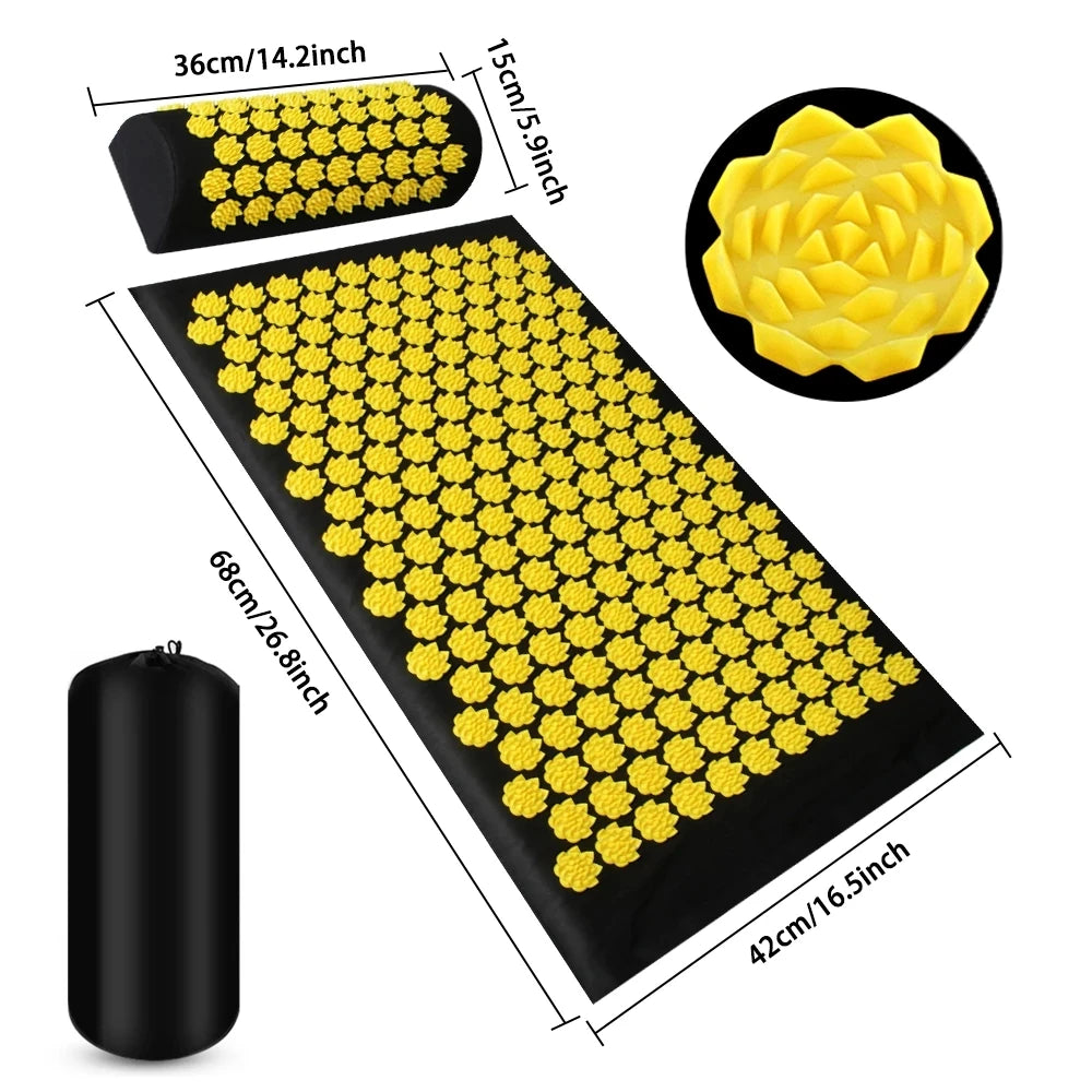 Acupressure Yoga Mat Set