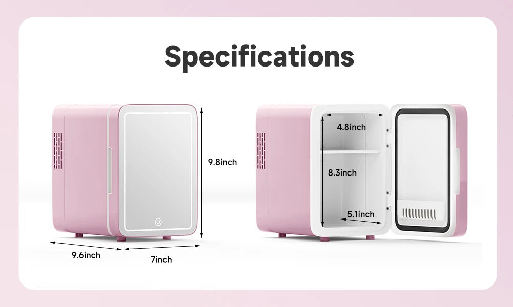 Mini Makeup Fridge Mirror