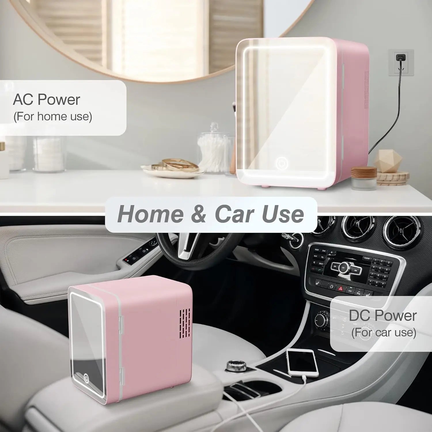 Mini Makeup Fridge Mirror