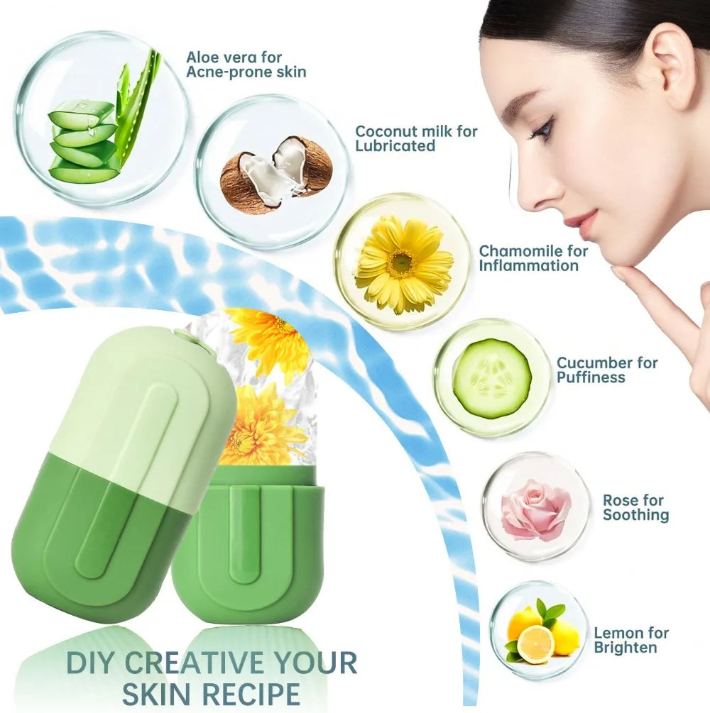 Silicone Face Ice Roller Mold