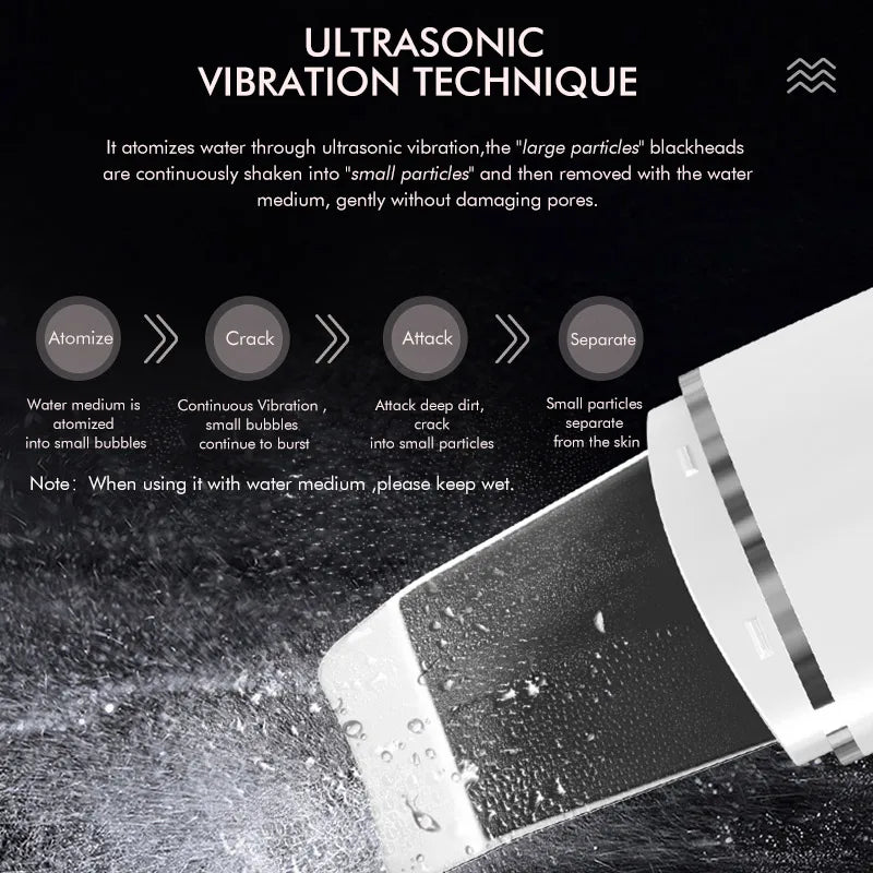 Ultrasonic Facial Pore Scrubber